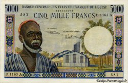 5000 Francs WEST AFRICAN STATES  1969 P.104Ae AU