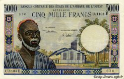 5000 Francs WEST AFRIKANISCHE STAATEN  1969 P.504Ed VZ