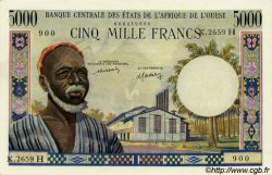 5000 Francs WEST AFRICAN STATES  1977 P.604Hm XF