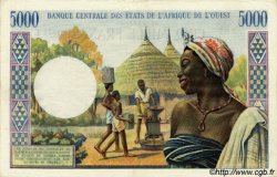 5000 Francs ESTADOS DEL OESTE AFRICANO  1977 P.804Tm MBC+ a EBC