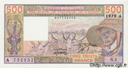 500 Francs WEST AFRIKANISCHE STAATEN  1979 P.105Aa ST