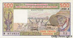 500 Francs WEST AFRICAN STATES  1980 P.205Ba AU