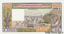 500 Francs WEST AFRIKANISCHE STAATEN  1980 P.205Ba fST+