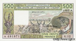 500 Francs WEST AFRIKANISCHE STAATEN  1985 P.106Ai fST+
