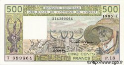 500 Francs STATI AMERICANI AFRICANI  1985 P.806Th FDC