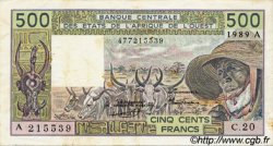 500 Francs STATI AMERICANI AFRICANI  1989 P.106Al q.SPL