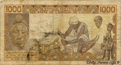 1000 Francs WEST AFRICAN STATES  1987 P.707Kh F