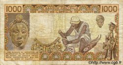 1000 Francs ESTADOS DEL OESTE AFRICANO  1987 P.707Kh BC+