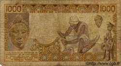 1000 Francs STATI AMERICANI AFRICANI  1988 P.107Aa B