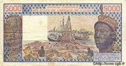 5000 Francs STATI AMERICANI AFRICANI  1983 P.208Bg q.BB