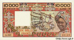10000 Francs STATI AMERICANI AFRICANI  1989 P.109Ai SPL a AU