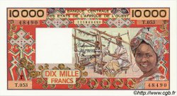 10000 Francs STATI AMERICANI AFRICANI  1992 P.809Tl q.FDC