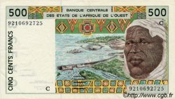 500 Francs WEST AFRICAN STATES  1992 P.310Cb VF+