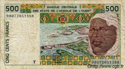 500 Francs WEST AFRICAN STATES  1998 P.810Ti VG