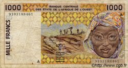 1000 Francs STATI AMERICANI AFRICANI  1991 P.111Aa MB