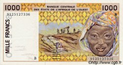 1000 Francs WEST AFRICAN STATES  1991 P.211Ba VF