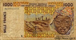 1000 Francs ESTADOS DEL OESTE AFRICANO  1992 P.711Kb RC