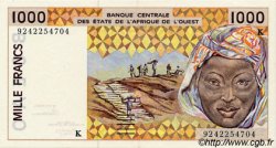 1000 Francs WEST AFRICAN STATES  1992 P.711Kb AU