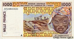 1000 Francs ESTADOS DEL OESTE AFRICANO  1997 P.111Ag MBC+