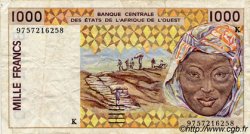 1000 Francs ESTADOS DEL OESTE AFRICANO  1997 P.711Kg BC+