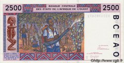 2500 Francs ESTADOS DEL OESTE AFRICANO  1992 P.812Ta EBC a SC