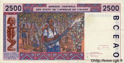 2500 Francs WEST AFRIKANISCHE STAATEN  1994 P.712Kc fVZ