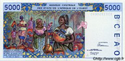 5000 Francs ESTADOS DEL OESTE AFRICANO  1992 P.113Aa FDC