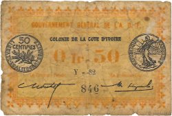 0,50 Franc IVORY COAST  1917 P.01b G