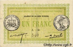 1 Franc IVORY COAST  1917 P.02a AU