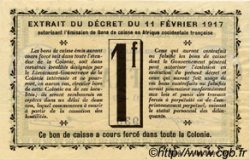 1 Franc COSTA DE MARFIL  1917 P.02b EBC+