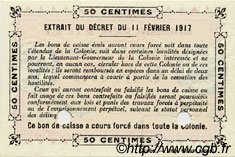 0,50 Franc Annulé DAHOMEY  1917 P.01a SC+