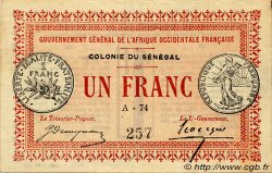 1 Franc SENEGAL  1917 P.02b EBC