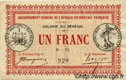 1 Franc SENEGAL  1917 P.02b SPL