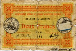2 Francs SENEGAL  1917 P.03c GE