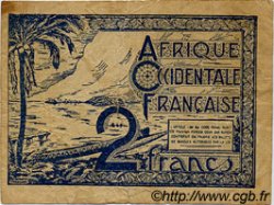 2 Francs FRENCH WEST AFRICA  1944 P.35 MB