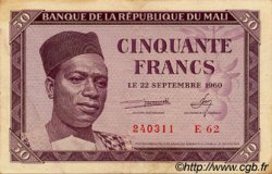 50 Francs MALí  1960 P.01 MBC