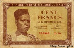 100 Francs MALI  1960 P.02 MB