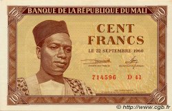 100 Francs MALI  1960 P.02 q.FDC