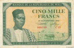 5000 Francs MALí  1960 P.05 MBC