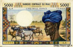 5000 Francs MALI  1973 P.14e fVZ