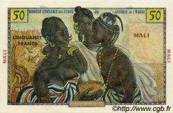 50 Francs Spécimen STATI AMERICANI AFRICANI  1956 P.-- q.FDC