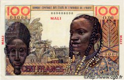 100 Francs Spécimen WEST AFRIKANISCHE STAATEN  1956 P.--s fST+