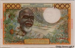 1000 Francs Spécimen WEST AFRIKANISCHE STAATEN  1960 P.--s VZ