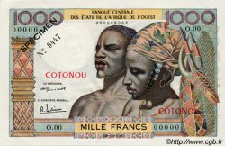 1000 Francs Spécimen ÉTATS DE L