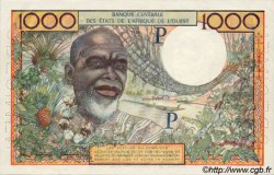 1000 Francs Spécimen WEST AFRIKANISCHE STAATEN  1960 P.--s fST+