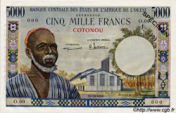 5000 Francs Spécimen WEST AFRICAN STATES  1960 P.--s