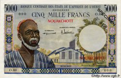 5000 Francs Spécimen WEST AFRICAN STATES  1960 P.--s UNC-