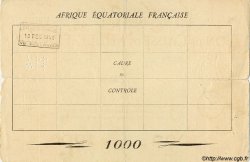 1000 Francs FRENCH EQUATORIAL AFRICA  1940 P.04 F+