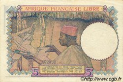 5 Francs FRENCH EQUATORIAL AFRICA Brazzaville 1941 P.06a XF