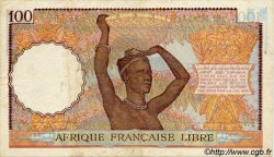 100 Francs AFRIQUE ÉQUATORIALE FRANÇAISE Brazzaville 1943 P.08 MBC+